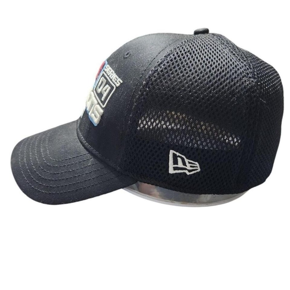New Era Boston Red Sox 2004 World Series Champions Hat Black Mesh A-Flex Cap - Picture 2 of 8